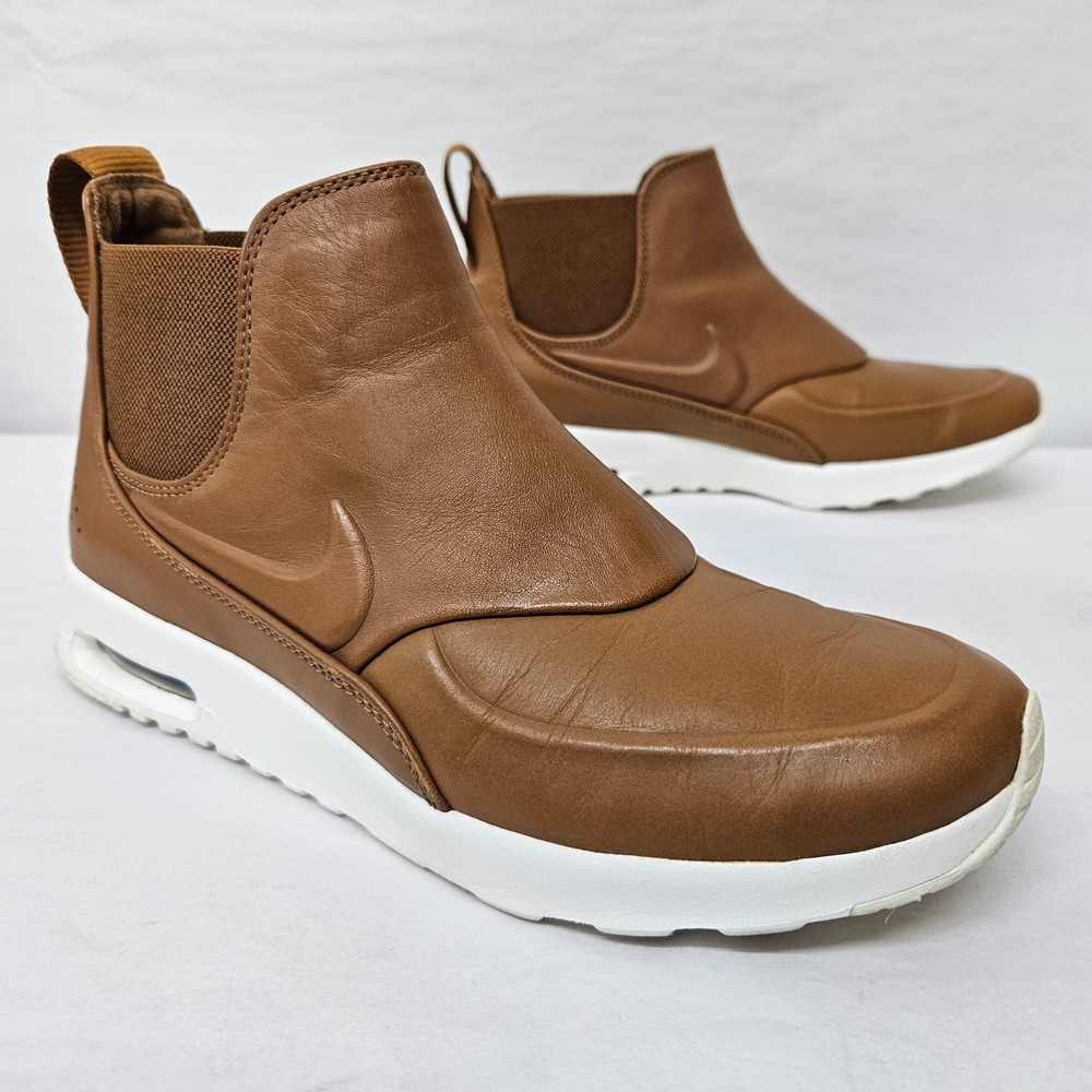 Nike Air Max Thea Mid Sneaker Boots 859550-200 Ale Brown Leather Women Size 7.5
